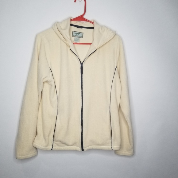 Horny Toad Cream Fleece Hoodie Size M - Picture 1 of 2